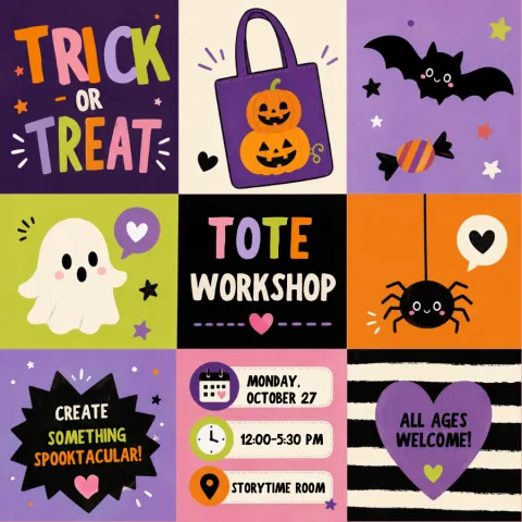 Trick-or-Treat Tote Workshop